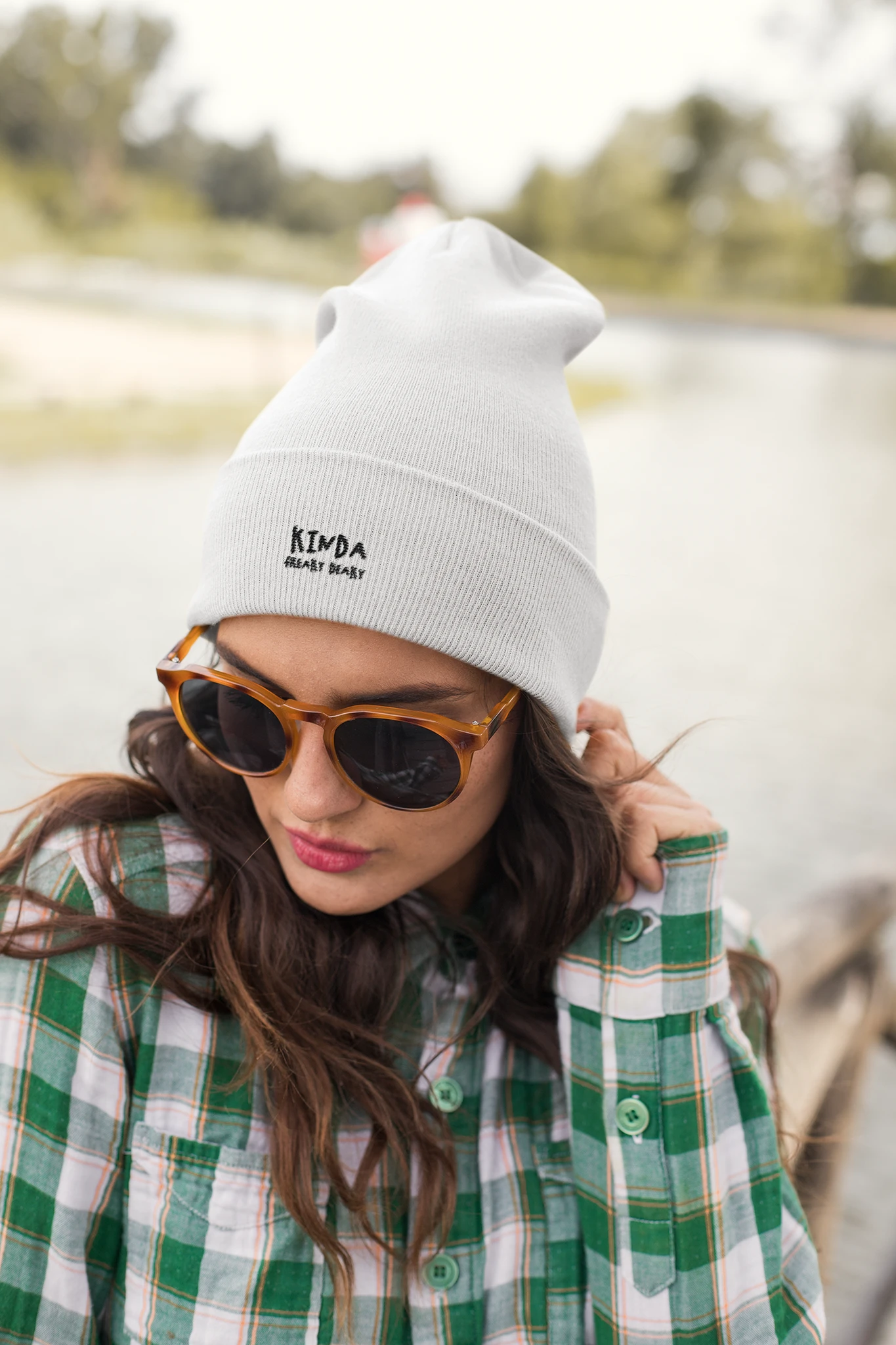 Kinda Freaky Deaky Beanie | White