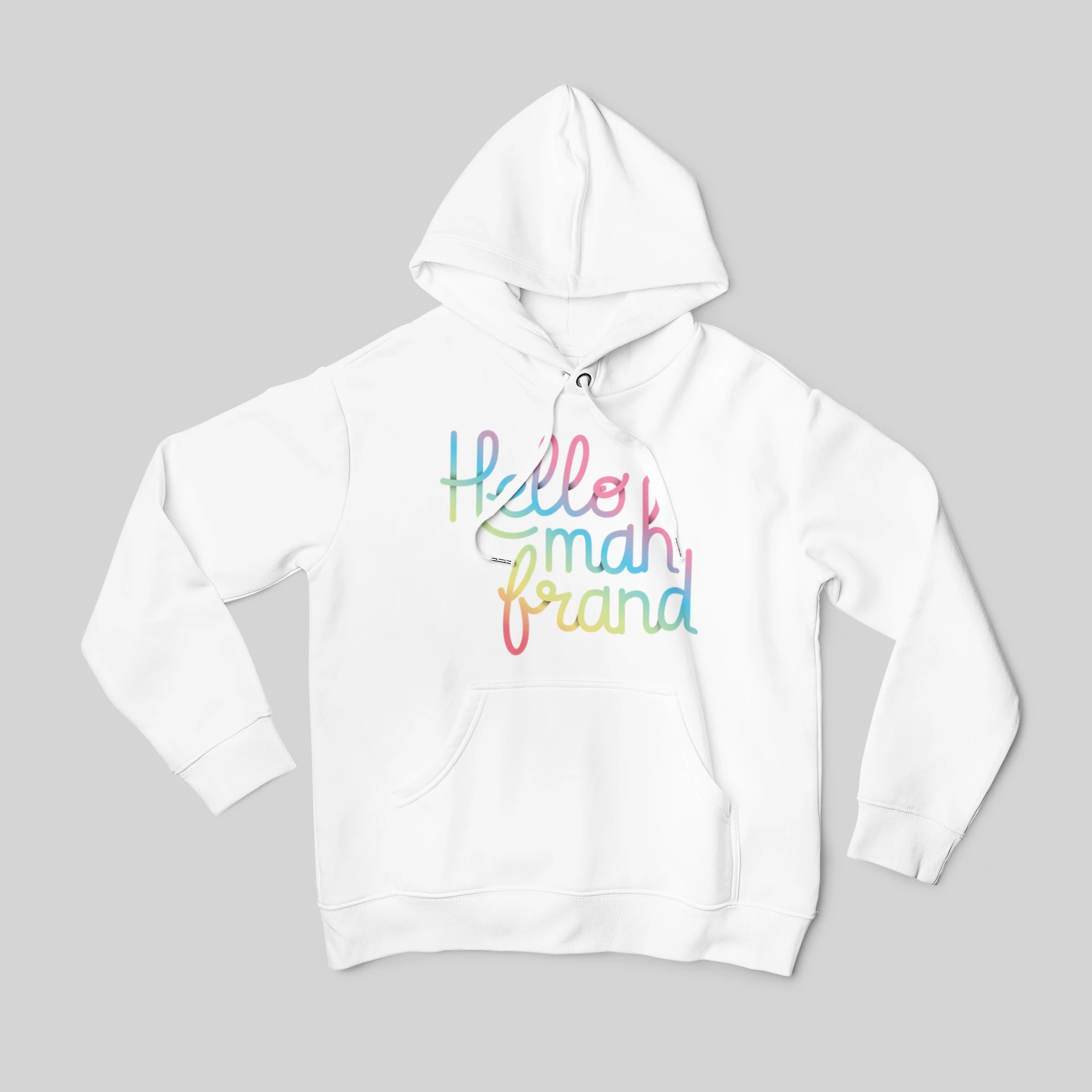 Hello Mah Frand Rainbow Hoodie